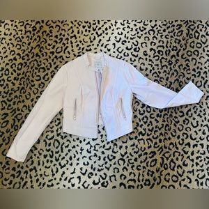 Guess perforated faux leather jacket